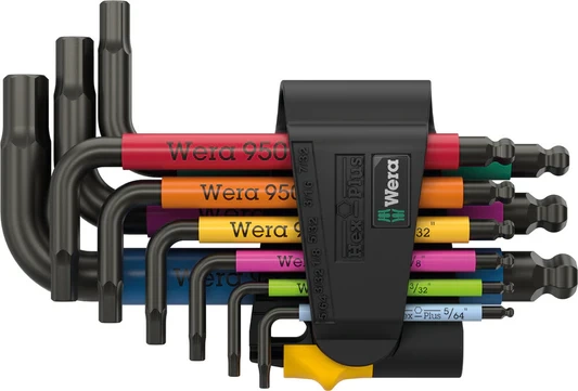Zestaw kluczy imbusowych calowych Wera 950/9 Hex-Plus Multicolour Imperial 3 BlackLaser 05022641001 Zestaw kluczy imbusowych calowych Wera 950/9 Hex-Plus Multicolour Imperial 3 BlackLaser 05022641001