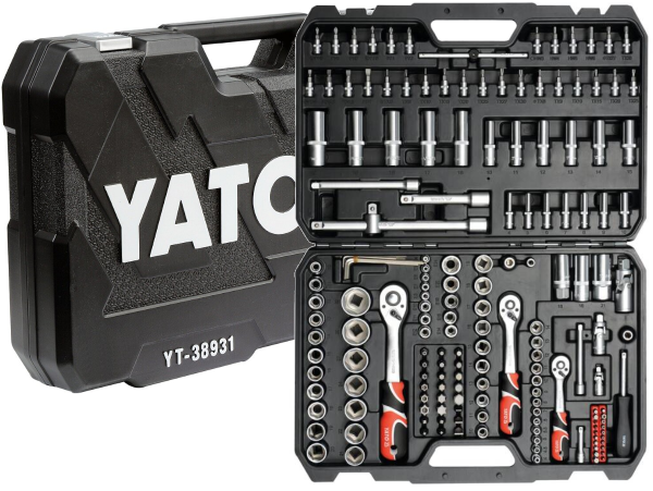 Zestaw kluczy nasadowych Yato YT-38931 173 el. Zestaw kluczy nasadowych Yato YT-38931 173 el.