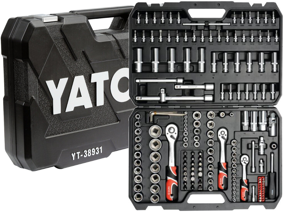Zestaw kluczy nasadowych Yato YT-38931 173 el. - obrazek 1