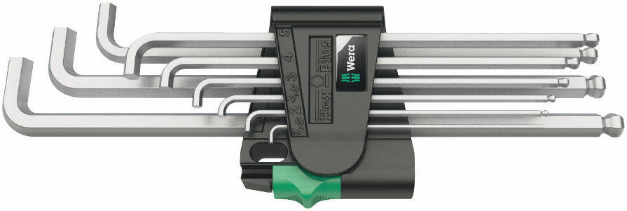 Zestaw kluczy trzpieniowych Wera WERA 950/9 Hex-Plus 4 05073594001 - obrazek 1