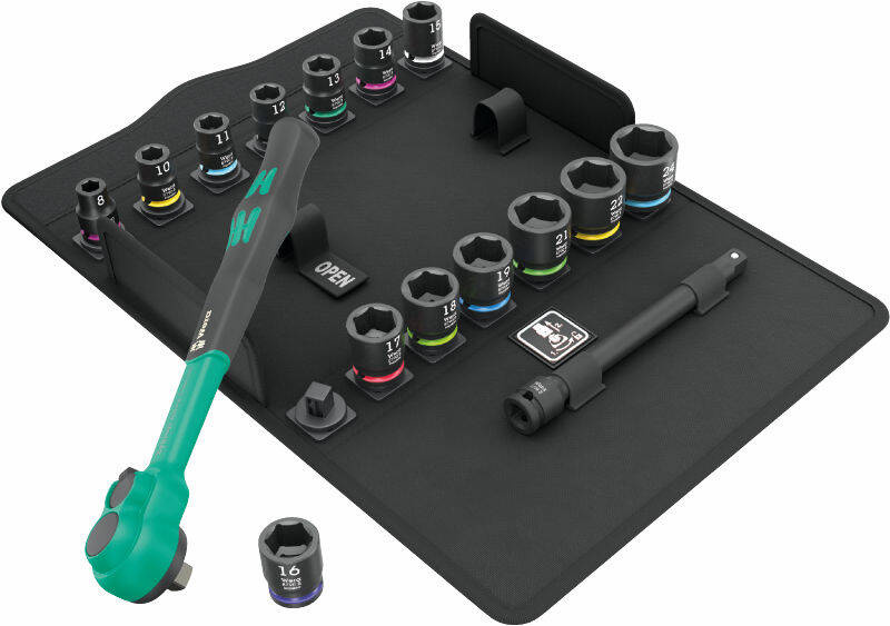 Zestaw metryczny z grzechotką 3/8" Wera Zyklop Comfort 8100 SB 12 05005530001 - obrazek 1
