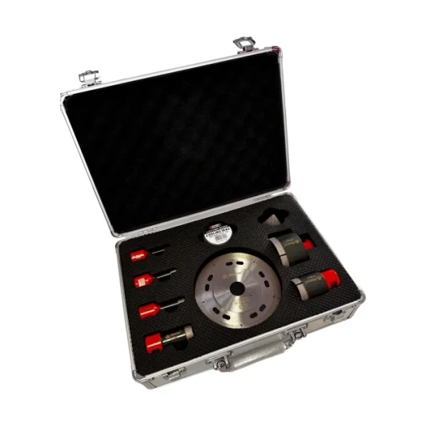 Zestaw otwornic diamentowych Wertec WTASM09A Zestaw otwornic diamentowych Wertec WTASM09A