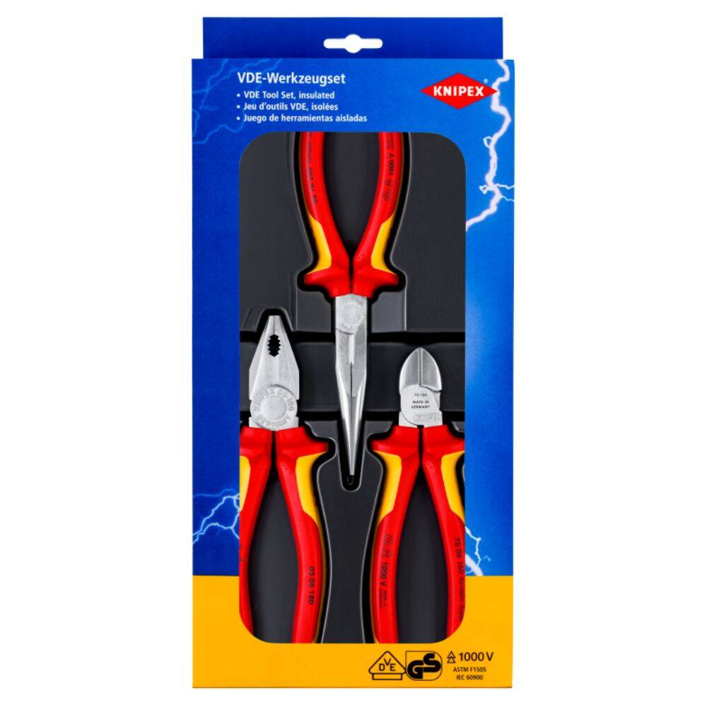 Zestaw szczypiec Knipex 002012 - obrazek 1