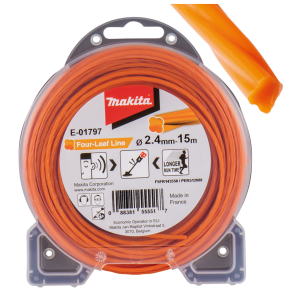 Żyłka nylonowa „Koniczyna” 2,4 mm x 15 m Makita E-01797 Żyłka nylonowa „Koniczyna” 2,4 mm x 15 m Makita E-01797