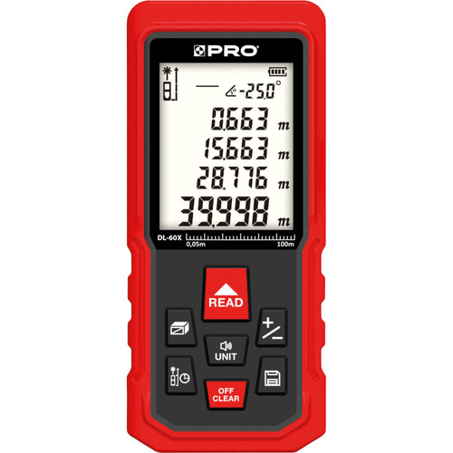 Dalmierz laserowy PRO DL-60X Dalmierz laserowy PRO DL-60X