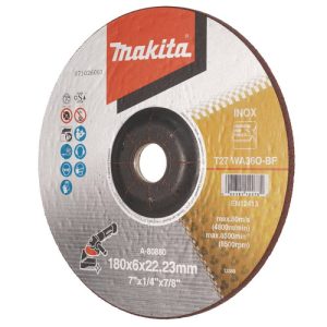 Korundowa tarczną do szlifowania stali 180 x 22,23 x 6,0 Makita A-80880 Korundowa tarczną do szlifowania stali 180 x 22,23 x 6,0 Makita A-80880
