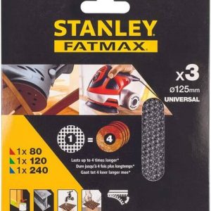 Siatki ścierne 80/120/240 Stanley Fatmax STA39267-XJ Siatki ścierne 80/120/240 Stanley Fatmax STA39267-XJ