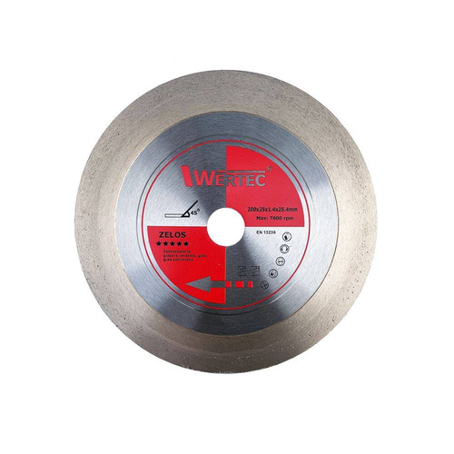 Tarcza diamentowa 200×25.4 Zelos Wertec Tarcza diamentowa 200×25.4 Zelos Wertec