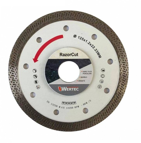Tarcza diamentowa Wertec Razorcut 125x22,23 - obrazek 1