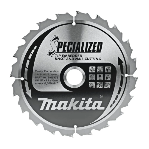 Tarcza do cięcia drewna 235x30 mm Makita B-09379 - obrazek 1