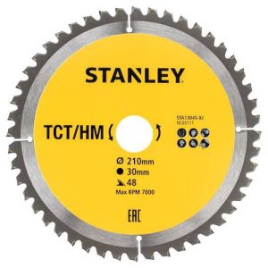 Tarcza do cięcia drewna TCT/HM 210×30 48Z Stanley STA13045-XJ Tarcza do cięcia drewna TCT/HM 210×30 48Z Stanley STA13045-XJ