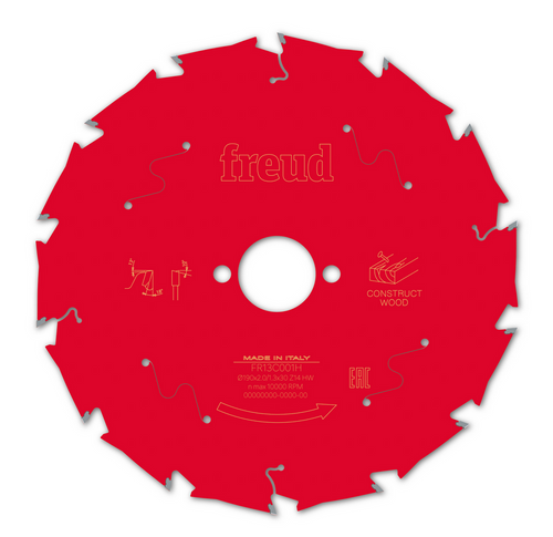 Tarcza do cięcia drewna z gwoździami 190x2,0/1,3x30mm Z14 Freud FR13C001H - obrazek 1