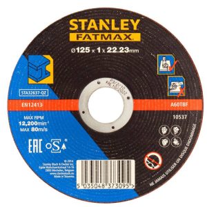 Tarcza do cięcia metalu Stanley Fatmax STA32637-QZ 125×22,23×1 mm Tarcza do cięcia metalu Stanley Fatmax STA32637-QZ 125×22,23×1 mm