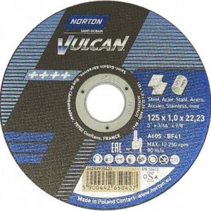 Tarcza do metalu 125x1x22,23 Norton Vulcan 66252925433-1SZT