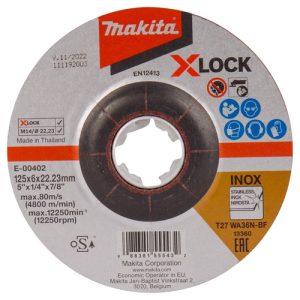 Tarcza do szlifowania metalu 125×22,23 Makita E-00402 Tarcza do szlifowania metalu 125×22,23 Makita E-00402