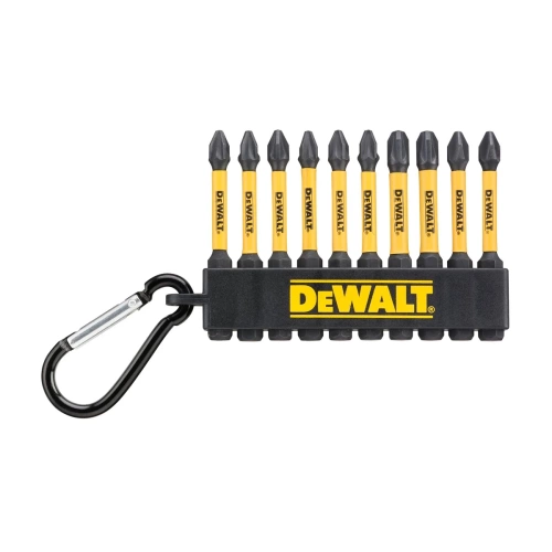 Zestaw 10 szt. bitów PH2, PZ2, PZ3 57 mm DeWalt DT7274 Zestaw 10 szt. bitów PH2, PZ2, PZ3 57 mm DeWalt DT7274